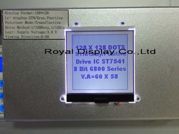 модуль STN положительное 128*128 LCD COG электропитания 3.3V ставит точки водитель NT7541