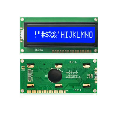 модуль характера STN голубой отрицательный LCD интерфейса 16x1 MPU УДАРА матрицы точки 1601A 8-разрядный