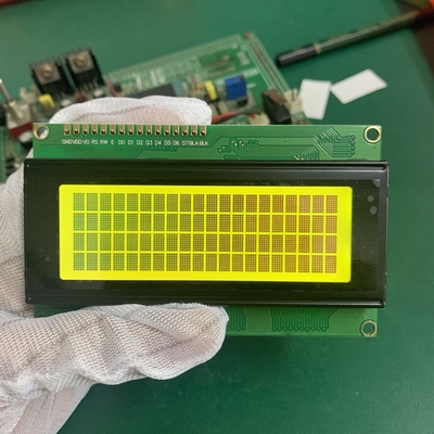 STN Желтый монохромный 20X4 символы 16 штифтов LCD модуль с светодиодным подсветкой