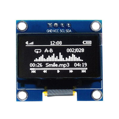 Модуль дисплея Spi LCM доски водителя интерфейса 0,96 дюймов 128X64 LCD OLED