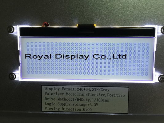 Тип дисплей Stn FSTN OEM ODM модуля LCD Monochrome 24064 Stn Cog 240X64 графический