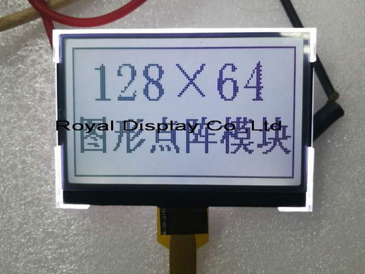 Модуль дисплея Spi небольшой 128X64 графический Cog/COB Blacklight LCD горячих продаж голубой серийный