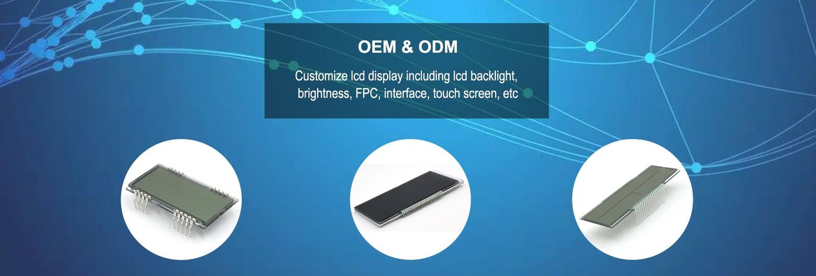 Изготовленный на заказ дисплей LCD
