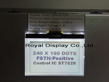 модуль LCD электропитания 3.3V графический с СИД ST7586S белым освещает контржурным светом