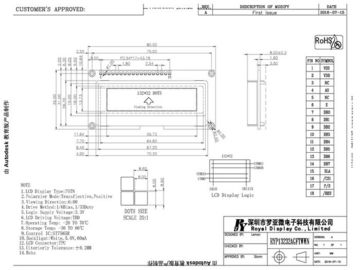 МОДУЛЬ LCD COG водителя ODM ST7565R OEM с PCBA RYP13232AGFTWWN