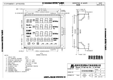 Потребление низкой мощности модуля панели FSTN положительное Monochrome Lcd