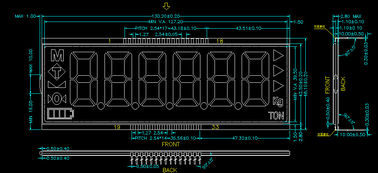 Тип панели STN отрицательный положительный LCD LCD высокой надежности изготовленный на заказ