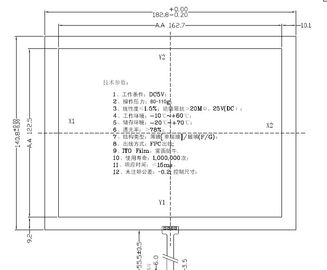 OEM панели экрана касания провода CDG8671-7.0 4 сопротивляющийся/ODM доступный