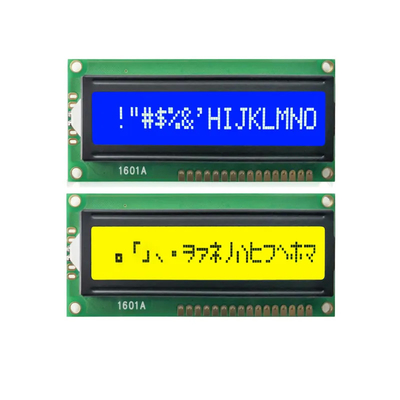 модуль характера STN голубой отрицательный LCD интерфейса 16x1 MPU УДАРА матрицы точки 1601A 8-разрядный