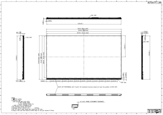23.8 дюймовый Innolux TFT LCD Модуль R238hca-L3b 1920*1080 Full HD 16,7 м Дисплей