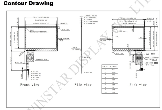 3.5'' Touch Panel Multi Touch COF CTP LLI2130 IC I2C Интерфейс PCTP настраиваемый
