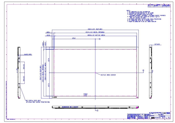 18.5'' TFT LCD Модуль 1366*768 RGB LVDS Интерфейс AUO Оригинальный дисплей Малый MOQ