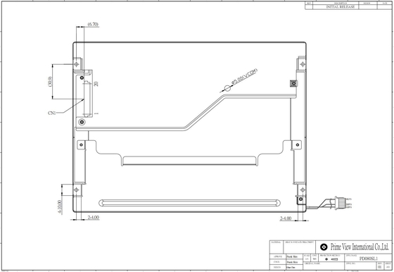 8' TFT LCD PD080SL1 PVI 800*600 RGB CCFL Дисплей промышленного касания широкой температуры