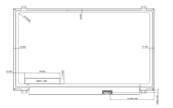 15.6' TFT LCD модуль Innolux 1366*768 RGB HD N156bge-Eb2 6h Оригинальный дисплей