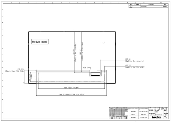 9' TFT LCD модуль INNOLUX 1280*RGB*720 DJ090IA-01A Оригинальный автомобильный дисплей широкая температура