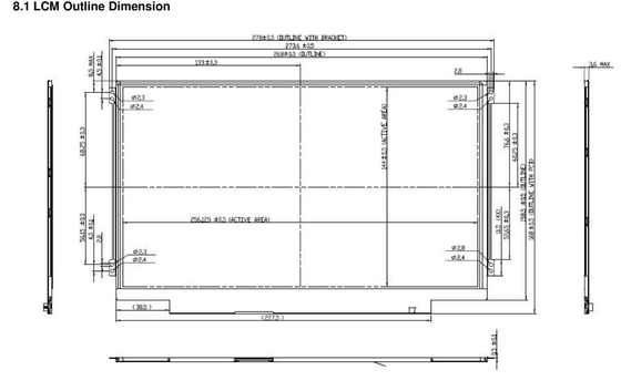 11.6' TFT LCD модуль 1366*768 RGB LVDS интерфейс AUO B116XW03 V0 для ноутбука