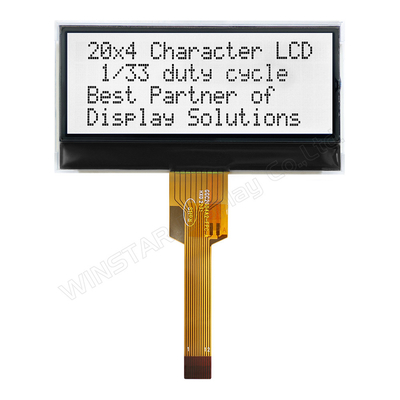 20*4 FSTN Монохромный I2C широкотемпературный ЖК-модуль Winstar замена