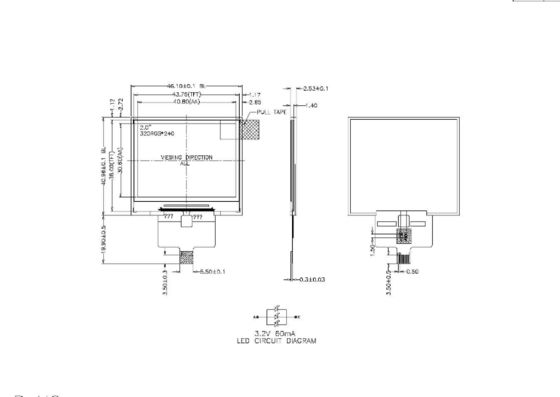 2.0inch 320*240 IPS TFT LCD Module with High Resolution and Wide Viewing Angle for Portable Electronics