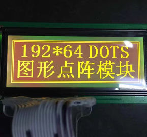 Тип модуля STN LCD разрешения 192x64 точки желтого + зеленого цвета 19264 графического