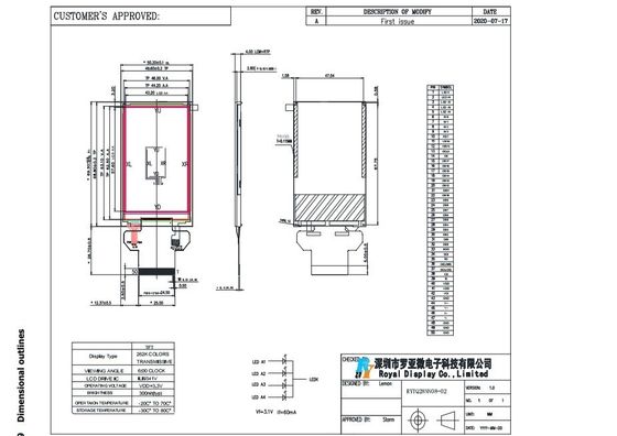 2,8 модуль 9341 IC CTP 240x320 TFT LCD провода дюйма 8 с сенсорной панелью LVDS