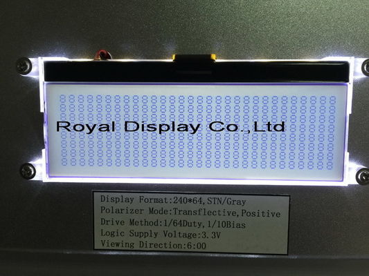 Monochrome Cog изготовленного на заказ модуля LCD регулятора размера 240X64 STN параллельного FFC UC1611s графического серийный