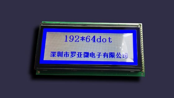 СИД графического потребления низкой мощности 192*64dots Stn-серое белое освещает дисплей контржурным светом LCD модуля