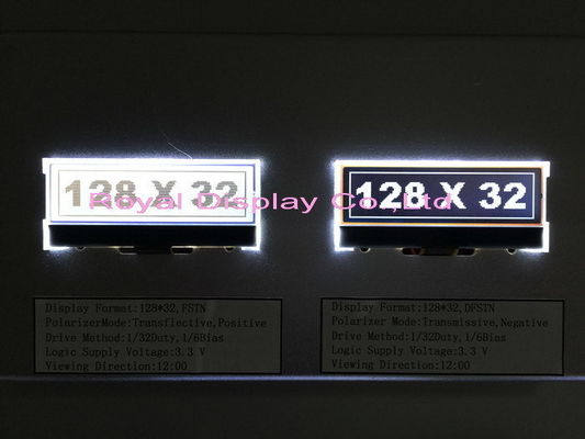 Подгонянные 128*32DOTS IC ST7921 емкостные с белым СИД освещают графический модуль контржурным светом 128x32 LCD ставят точки для электронного масштаба