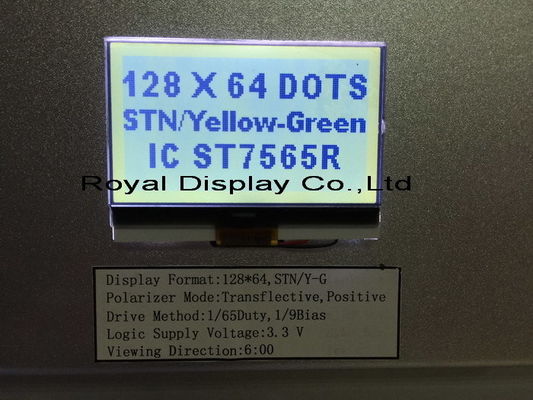 серый цвет Stn дисплея COG 3V Mono LCD 128x64 FSTN положительный для медицинского оборудования