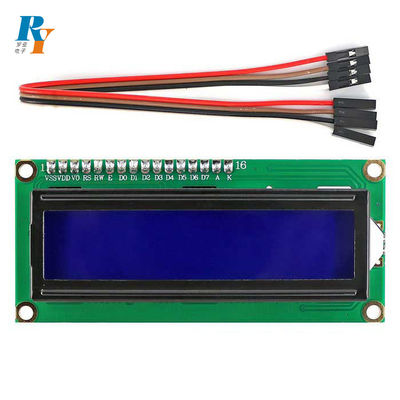 голубой дисплей характера ST7066U модуля параллельного интерфейса 5V LCD УДАРА 16X2 Backnight
