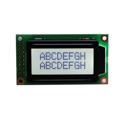 Желтый цвет экрана 5V модуля 8*2 LCD LCD характера 0802 освещает белое слово контржурным светом