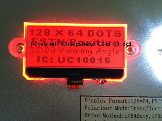 Модуль дисплея Spi небольшой 128X64 графический Cog/COB Blacklight LCD горячих продаж голубой серийный