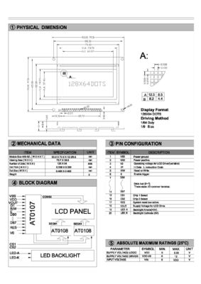 Оптовая панель LCD модуля дисплея Cog/COB 128X64 Blacklight графическая Mono LCD