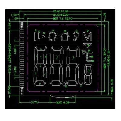 Модуль 3V RYD2119TM-01 LCD COG FPC FSTN Tn положительный для ультракрасного термометра