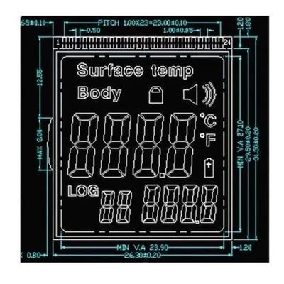 Модуль 3V RYD2119TM-01 LCD COG FPC FSTN Tn положительный для ультракрасного термометра