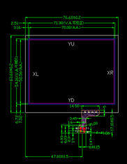 монитор экрана касания SGS сопротивляющейся панели 1280x1024 3.5in TFT LCD емкостный