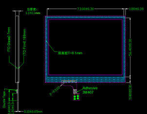 монитор экрана касания SGS сопротивляющейся панели 1280x1024 3.5in TFT LCD емкостный