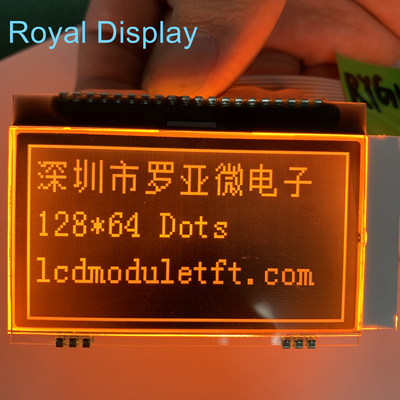 Недостаток дисплея 128*64 FSTN LCD с апельсином освещает монитор контржурным светом LCD