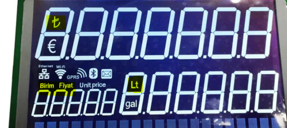 Модуль LCD DFSTN с отрицательной передачей для топливного диспенсера с очень широким диапазоном температур