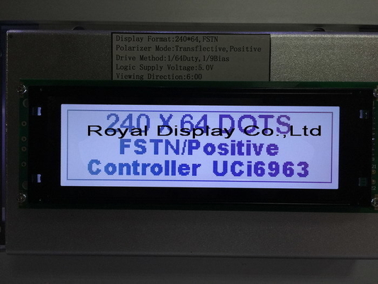 240*64 графический FSTN LCD модуль с большим размером PCB промышленного дисплея