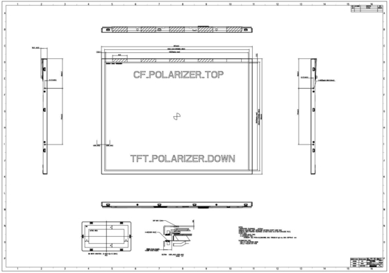 21.3'' TFT 1600*1200 RGB высококонтрастный Innolux полный вид LCD модуль