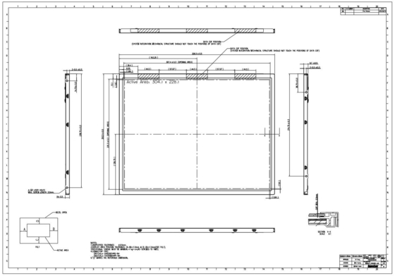 15' TFT 1024*RGB*768 XGA LVDS интерфейс широкая температура Innolux LCD модуль