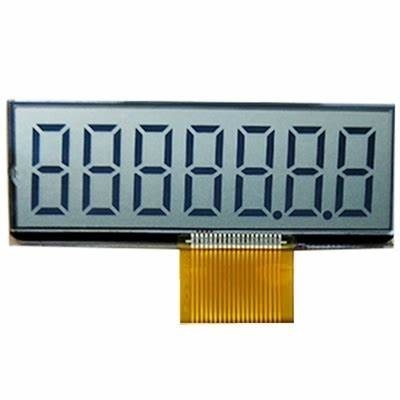 Малый сегмент TN FFC LCD Модуль монохромный трансфлективный положительный дисплей