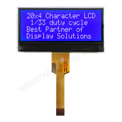 20*4 FSTN Монохромный I2C широкотемпературный ЖК-модуль Winstar замена
