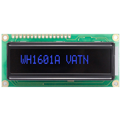 16*1 символов Монохромный интерфейс SPI широкая температура VATN LCD модуль