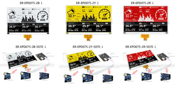 7.5'4 цвет 880**528 SSD1677 FFC E-paper дисплей EPD