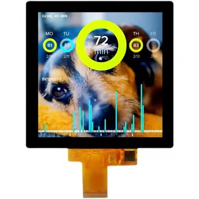 30,95 дюйма 4 " 480 * 480 квадратный TFT LCD дисплей с RGB интерфейсом CTP