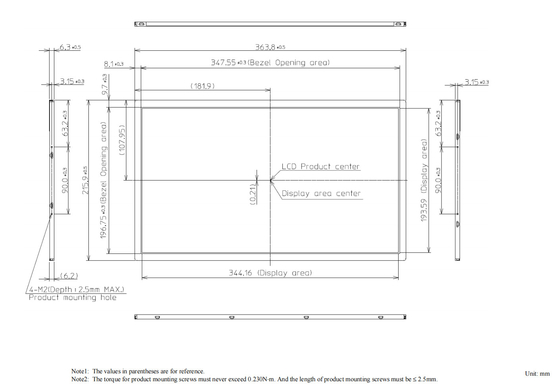 15.6' 1920*1080 RGB Tianma All View OLED высококонтрастный Lvds LCD модуль