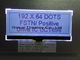 Дисплей LCD графического промышленного стандарта панели LCD точек позитва 19264 Stn графического Monochrome умный